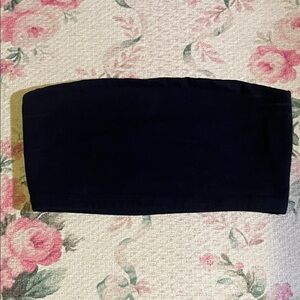Brandy Melville Navy Cropped Tube Top